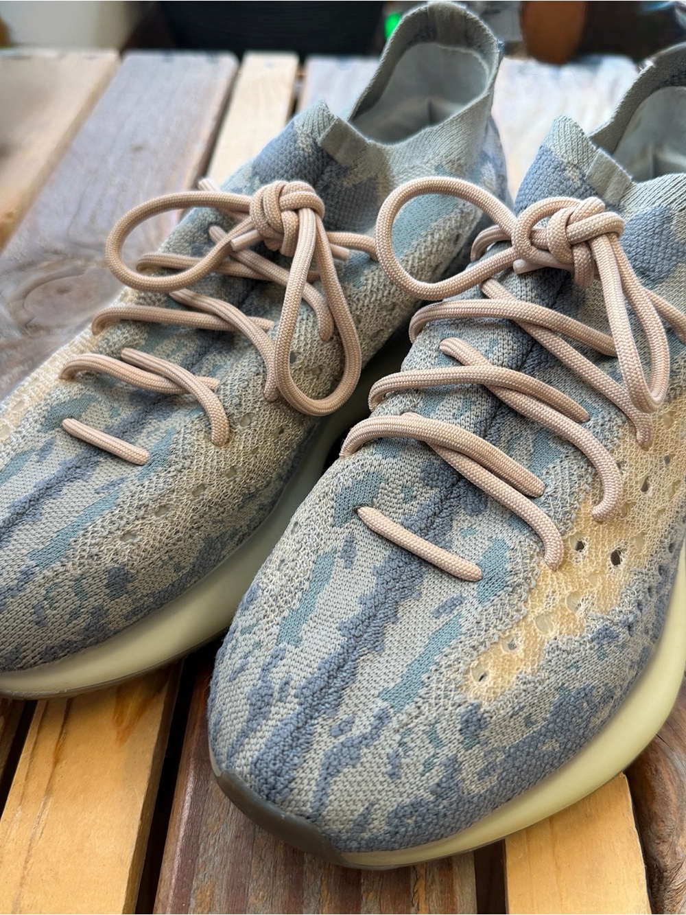 Yeezy Adidas Boost 380 Sneakers in reflective Mist